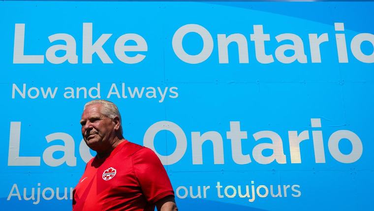 Canadians troll Trump’s ‘Lake America’ with giant ‘Lake Ontario’ sign