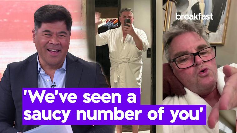 Daniel Faitaua teases Andrew Saville after surprise hotel upgrade