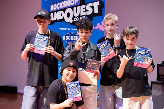 Future rock stars shine at Bandquest in Tauranga Big riffs, nervous energy and hometown pride filled Tauranga...