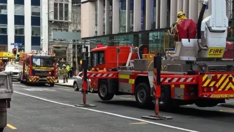 Fire at BNZ headquarters sparks eight-truck response in Auckland