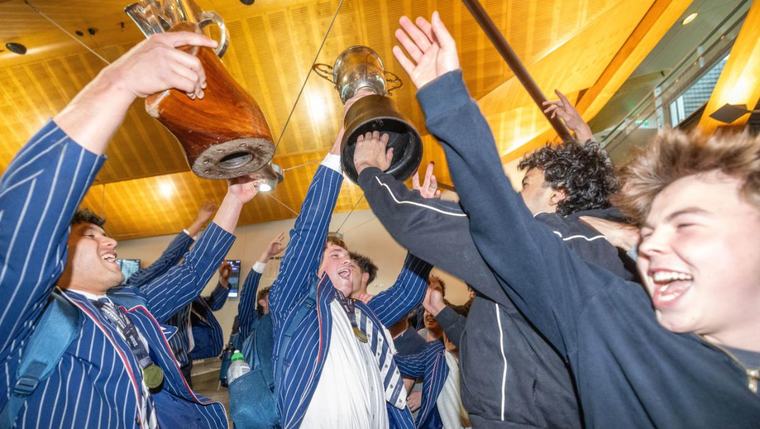 Hero’s welcome: Victorious St Andrew’s College 1st XV welcomed home after national triumph