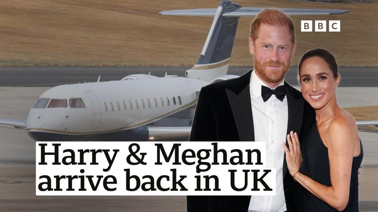 Prince Harry and Meghan's new home revealed as they land back in the UK