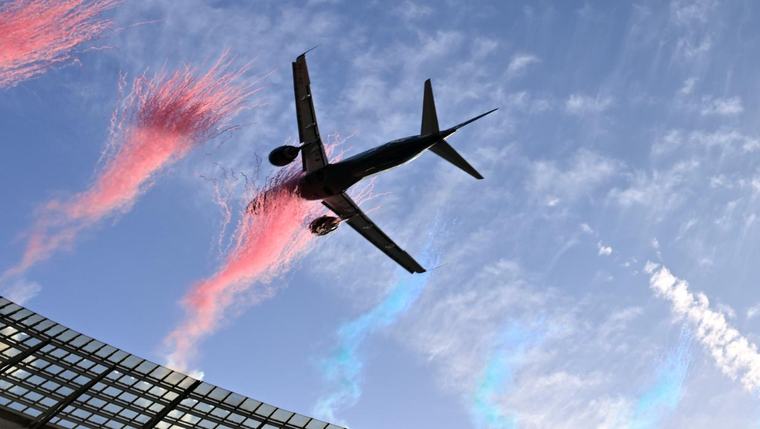 Dramatically low flyby by planes over South African stadium sparks safety debate